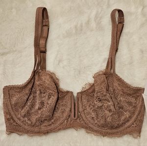 Unlined Balconette Bra Auden Mauve Lace 32D Lot of 7 Bras